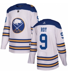 Men's Adidas Buffalo Sabres #9 Derek Roy Authentic White 2018 Winter Classic NHL Jersey