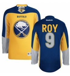 Men's Reebok Buffalo Sabres #9 Derek Roy Authentic Gold New Third NHL Jersey