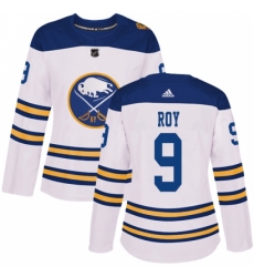 Women's Adidas Buffalo Sabres #9 Derek Roy Authentic White 2018 Winter Classic NHL Jersey