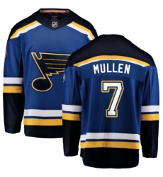 Men's St. Louis Blues #7 Joe Mullen Fanatics Branded Royal Blue Home Breakaway NHL Jersey