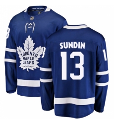 Youth Toronto Maple Leafs #13 Mats Sundin Fanatics Branded Royal Blue Home Breakaway NHL Jersey