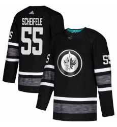 Men's Adidas Winnipeg Jets #55 Mark Scheifele Black 2019 All-Star Game Parley Authentic Stitched NHL Jersey