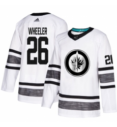 Men's Adidas Winnipeg Jets #26 Blake Wheeler White 2019 All-Star Game Parley Authentic Stitched NHL Jersey