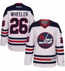 Men's Reebok Winnipeg Jets #26 Blake Wheeler Authentic White 2016 Heritage Classic NHL Jersey