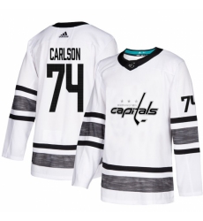 Men's Adidas Washington Capitals #74 John Carlson White 2019 All-Star Game Parley Authentic Stitched NHL Jersey