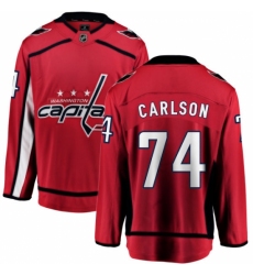 Youth Washington Capitals #74 John Carlson Fanatics Branded Red Home Breakaway NHL Jersey