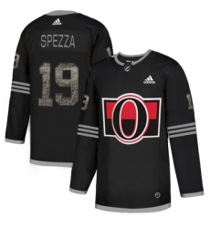 Men's Adidas Ottawa Senators #19 Jason Spezza Black_1 Authentic Classic Stitched NHL Jersey