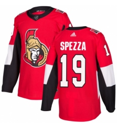 Men's Adidas Ottawa Senators #19 Jason Spezza Premier Red Home NHL Jersey