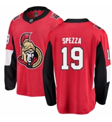 Men's Ottawa Senators #19 Jason Spezza Fanatics Branded Red Home Breakaway NHL Jersey