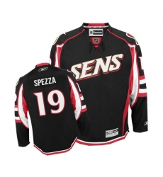 Men's Reebok Ottawa Senators #19 Jason Spezza Authentic Black Third NHL Jersey