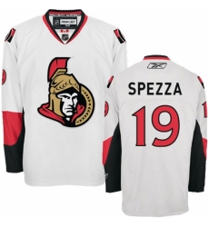 Men's Reebok Ottawa Senators #19 Jason Spezza Authentic White Away NHL Jersey