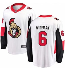 Men's Ottawa Senators #6 Chris Wideman Fanatics Branded White Away Breakaway NHL Jersey