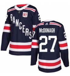 Men's Adidas New York Rangers #27 Ryan McDonagh Authentic Navy Blue 2018 Winter Classic NHL Jersey