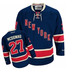 Women's Reebok New York Rangers #27 Ryan McDonagh Authentic Navy Blue Third NHL Jersey