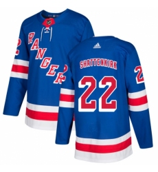 Men's Adidas New York Rangers #22 Kevin Shattenkirk Authentic Royal Blue Home NHL Jersey