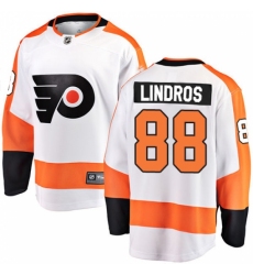 Youth Philadelphia Flyers #88 Eric Lindros Fanatics Branded White Away Breakaway NHL Jersey