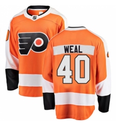 Men's Philadelphia Flyers #40 Jordan Weal Fanatics Branded Orange Home Breakaway NHL Jersey