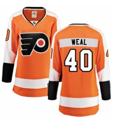 Women's Philadelphia Flyers #40 Jordan Weal Fanatics Branded Orange Home Breakaway NHL Jersey
