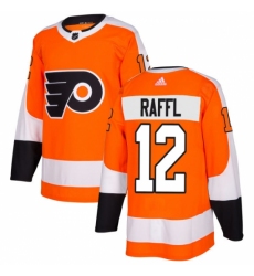 Men's Adidas Philadelphia Flyers #12 Michael Raffl Authentic Orange Home NHL Jersey