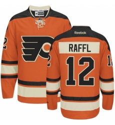 Men's Reebok Philadelphia Flyers #12 Michael Raffl Authentic Orange New Third NHL Jersey