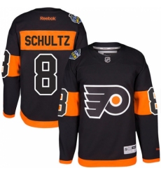 Youth Reebok Philadelphia Flyers #8 Dave Schultz Authentic Black 2017 Stadium Series NHL Jersey