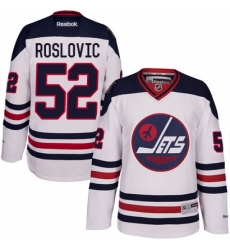 Men's Reebok Winnipeg Jets #52 Jack Roslovic Authentic White 2016 Heritage Classic NHL Jersey