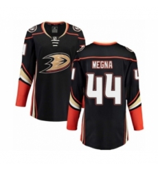 Women's Anaheim Ducks #44 Jaycob Megna Authentic Black Home Fanatics Branded Breakaway NHL Jersey