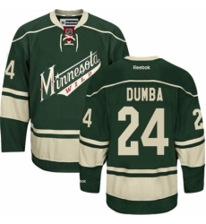 Youth Reebok Minnesota Wild #24 Matt Dumba Authentic Green Third NHL Jersey