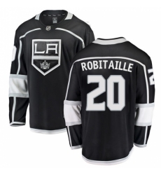 Men's Los Angeles Kings #20 Luc Robitaille Authentic Black Home Fanatics Branded Breakaway NHL Jersey