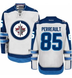 Men's Reebok Winnipeg Jets #85 Mathieu Perreault Authentic White Away NHL Jersey