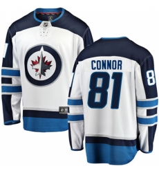 Youth Winnipeg Jets #81 Kyle Connor Fanatics Branded White Away Breakaway NHL Jersey