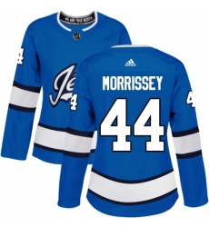 Women's Adidas Winnipeg Jets #44 Josh Morrissey Authentic Blue Alternate NHL Jersey