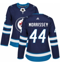 Women's Adidas Winnipeg Jets #44 Josh Morrissey Authentic Navy Blue Home NHL Jersey