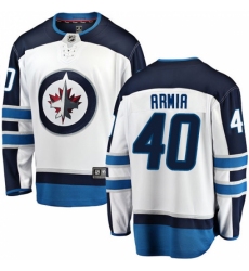 Men's Winnipeg Jets #40 Joel Armia Fanatics Branded White Away Breakaway NHL Jersey