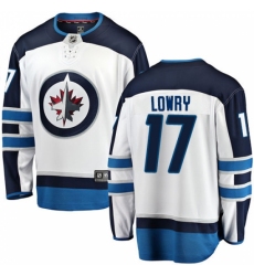 Youth Winnipeg Jets #17 Adam Lowry Fanatics Branded White Away Breakaway NHL Jersey