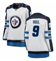 Women's Winnipeg Jets #9 Bobby Hull Fanatics Branded White Away Breakaway NHL Jersey