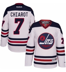 Men's Reebok Winnipeg Jets #7 Ben Chiarot Authentic White 2016 Heritage Classic NHL Jersey