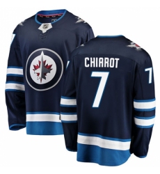 Men's Winnipeg Jets #7 Ben Chiarot Fanatics Branded Navy Blue Home Breakaway NHL Jersey