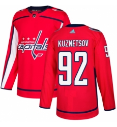 Men's Adidas Washington Capitals #92 Evgeny Kuznetsov Premier Red Home NHL Jersey