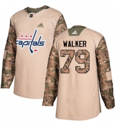 Men's Adidas Washington Capitals #79 Nathan Walker Authentic Camo Veterans Day Practice NHL Jersey