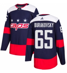 Men's Adidas Washington Capitals #65 Andre Burakovsky Authentic Navy Blue 2018 Stadium Series NHL Jersey