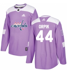 Men's Adidas Washington Capitals #44 Brooks Orpik Authentic Purple Fights Cancer Practice NHL Jersey