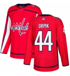 Men's Adidas Washington Capitals #44 Brooks Orpik Authentic Red Home NHL Jersey