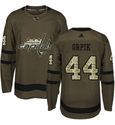 Men's Adidas Washington Capitals #44 Brooks Orpik Premier Green Salute to Service NHL Jersey