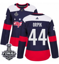 Women's Adidas Washington Capitals #44 Brooks Orpik Authentic Navy Blue 2018 Stadium Series 2018 Stanley Cup Final NHL Jersey