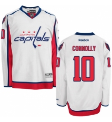 Men's Reebok Washington Capitals #10 Brett Connolly Authentic White Away NHL Jersey