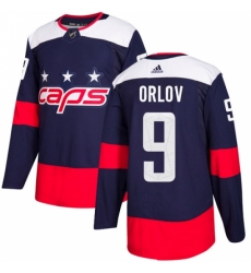 Men's Adidas Washington Capitals #9 Dmitry Orlov Authentic Navy Blue 2018 Stadium Series NHL Jersey