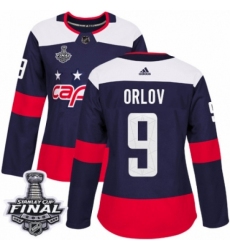 Women's Adidas Washington Capitals #9 Dmitry Orlov Authentic Navy Blue 2018 Stadium Series 2018 Stanley Cup Final NHL Jersey