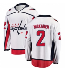 Youth Washington Capitals #2 Matt Niskanen Fanatics Branded White Away Breakaway NHL Jersey