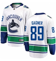 Youth Vancouver Canucks #89 Sam Gagner Fanatics Branded White Away Breakaway NHL Jersey